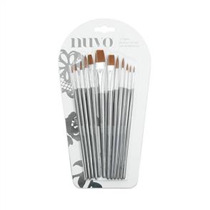 Nuvo - Brushes - Paint Brush Set - 12 PCS