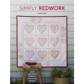 DAVID & CHARLES Simply Redwork : Quilt and Stitch Redwork Embroidery Designs