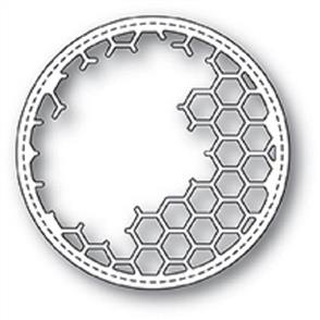 Memory Box  Dies - Honeycomb Stitched Circle Frame