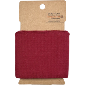 Nooteboom Cuff 1X1 Fabric - #19501 - Colour 018 - Bordeaux
