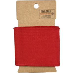 Nooteboom Cuff 1X1 Fabric - #19501 - Colour 015 - Red