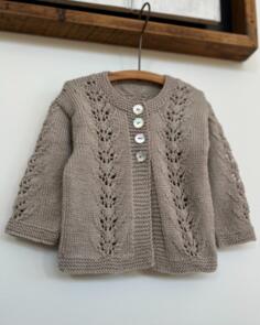 The Kiwi Stitch & Knit Co Abby Petite Cardigan & Hat 4ply - Knitting Pattern / Kit