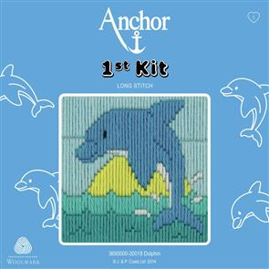 Anchor  1st Kit: Long Stitch Tapestry - Dolphin
