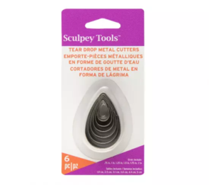 Sculpey Cutters - Teardrop 6pc