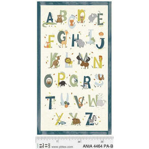 P & B Textiles alphabet animals 4464PAB