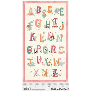 P & B Textiles alphabet animals - 4464PAP