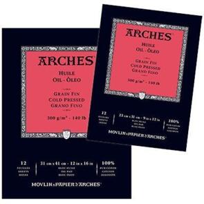 Arches Oil Pad Cold Pressed 300gsm 12sheet
