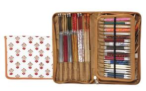 Knitpro Eternity Hand Block Painted Fabric Assorted Needles Case