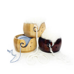 Countrywide Yarns Yarn Bowl - Handcrafted Wood