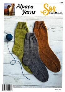 Alpaca Yarns Knitting Pattern 1306 - Sox EasyWash Socks