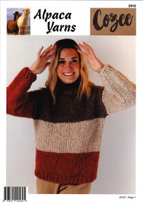 Alpaca Yarns Knitting Pattern 2916 - Colour Block Sweater
