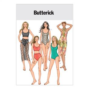 Butterick Pattern 4526 Misses' Swimsuit and Wrap