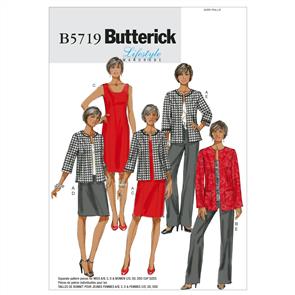 Butterick Pattern 5719 Misses'/Women's Jacket, Dress, Skirt and Pants