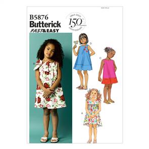 Butterick Pattern 5876 Toddlers'/Children's Dress