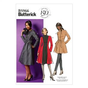 Butterick Pattern 5966 Misses'/Women's Jacket, Coat and Belt