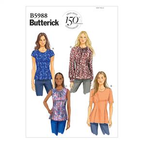 Butterick Pattern 5988 Misses'/Misses' Petite Top