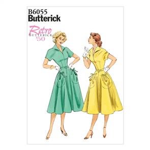 Butterick Pattern 6055 Misses' Dress and Belt