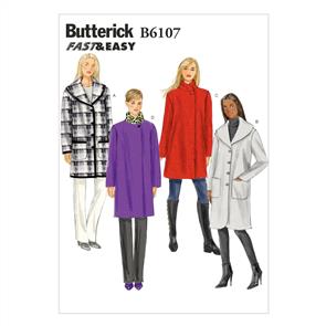 Butterick Pattern 6107 Misses' Coat