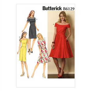 Butterick Pattern 6129 Misses'/Misses' Petite Dress