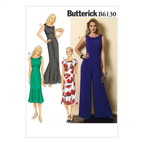 Butterick Pattern 6130 Misses' Dress and Jumpsuit