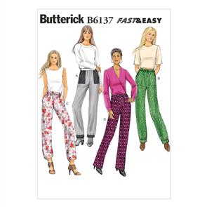 Butterick Pattern 6137 Misses' Pants