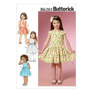 Butterick Pattern 6201 Children's/Girls' Dress