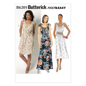 Butterick Pattern 6205 Misses' Dress