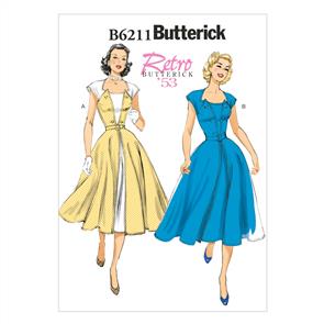 Butterick Pattern 6211 Misses' Dress and Belt