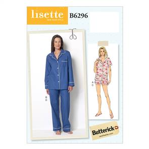 Butterick Pattern 6296 Misses' Top, Shorts and Pants