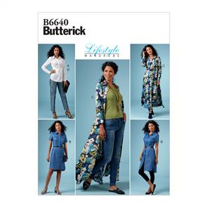 Butterick Pattern 6640 Misses'/Misses' Petite Top, Dress and Pants