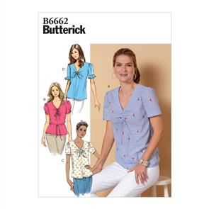 Butterick Pattern 6662 Misses' Top and Tie