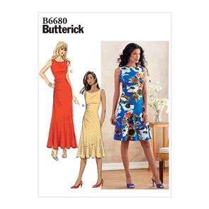 Butterick Pattern 6680 Misses' Dress