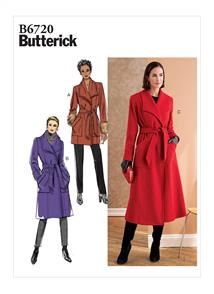 Butterick Pattern 6720 Misses'/Misses' Petite Outerwear & Belt