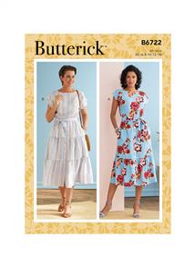 Butterick Pattern 6722 Misses' Dresses