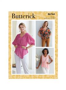 Butterick Pattern 6764 Misses' Tops