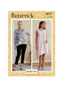 Butterick Pattern 6771 Misses' Shirt and Dress,