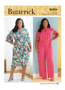 Butterick Pattern 6826 Women's Dress & Jumpsuit