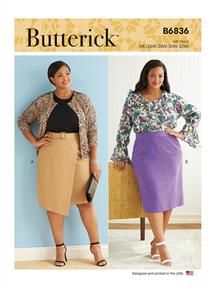 Butterick Pattern 6836 Women's Skirt & Belt