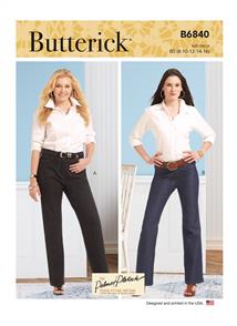Butterick Pattern 6840 Misses' & Women's Straight-Leg or Boot Cut Jeans