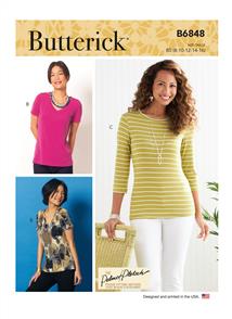 Butterick Pattern 6848 Misses' T-Shirts & Tank Top