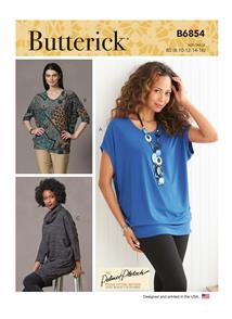 Butterick Pattern 6854 Misses' Tops & Tunic