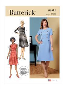 Butterick Pattern 6871 Misses' Dress