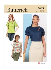 Butterick Pattern 6875 Misses' Tops