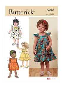 Butterick Pattern 6885 Toddlers' Dress