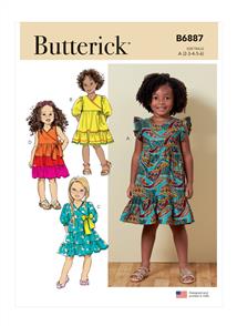 Butterick Pattern 6887 Children's Dress