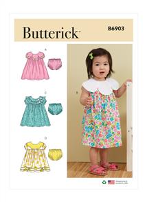 Butterick Pattern 6903 Infants' Dress and Panties