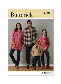 Butterick Pattern 6916 Children's, Teens' and Adults' Jacket