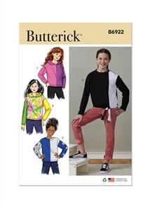 Butterick Pattern 6922 Girls' Knit Top