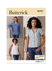 Butterick Misses' Shirts By Palmer/Pletsch