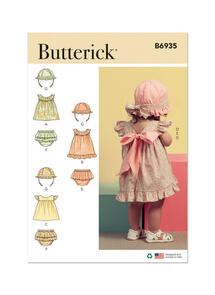 Butterick Babies' Top, Panties and Hat